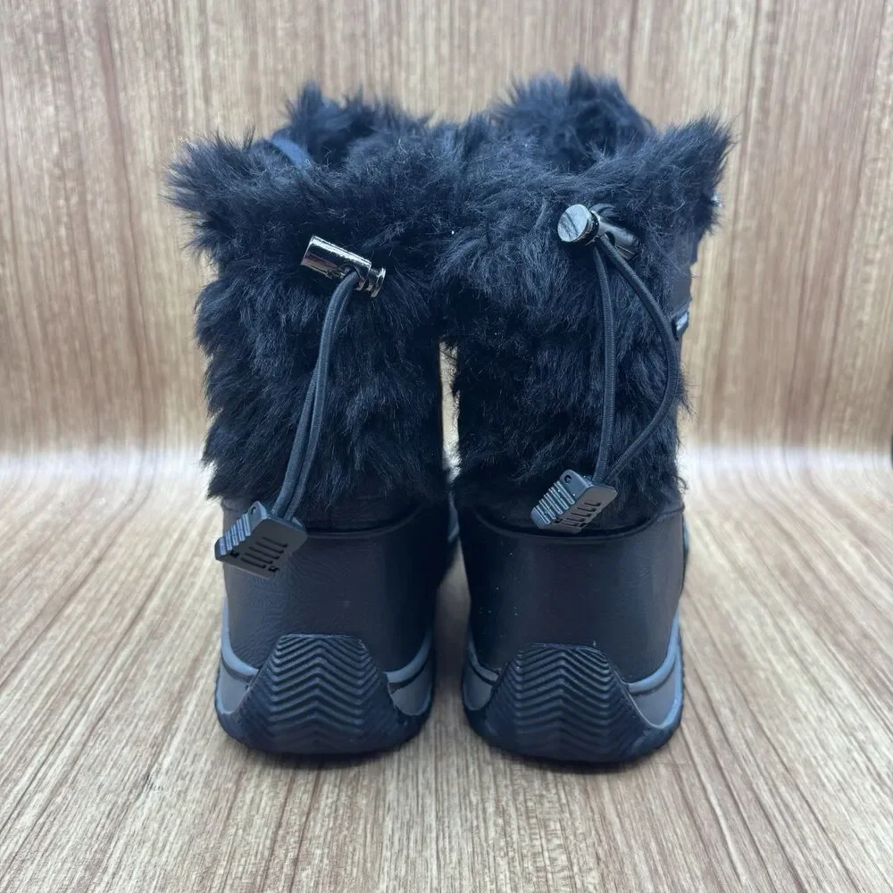 Laneige By Pajar Canadian Winter Snow Boots Women’s Size 8-8.5 Black Lined Warm‎